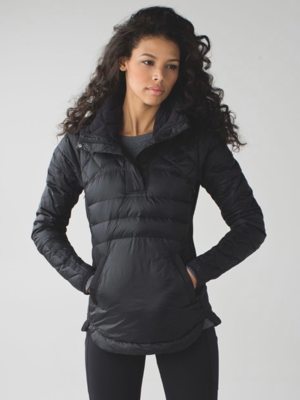 lululemon Down For A Run Pullover – Black – Size 4